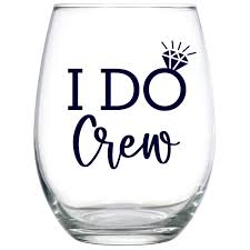 I Do Crew Stemless Wine Glass