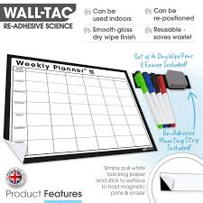 Walltac Re Adhesive Dry Wipe Weekly