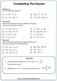 quadratic equations answers