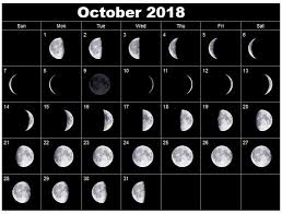 Full Moon Calendar October Moon Calendar Moon Phase