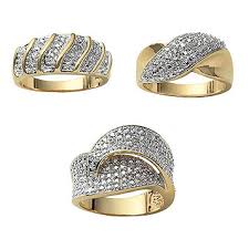 Choose from hundreds of exclusive designs, with options for every style and budget. Fingerhut Two Tone Diamond Accent 3 Pc Fashion Ring Set