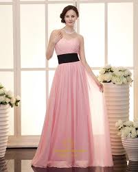 Light Pink Bridesmaid Dresses Chiffon Strapless Cute Light