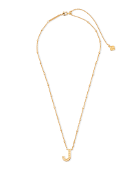 letter j pendant necklace in gold