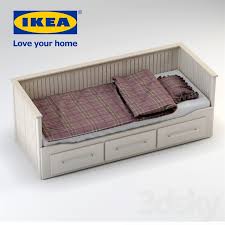 single bed ikea hemnes bed 3d models