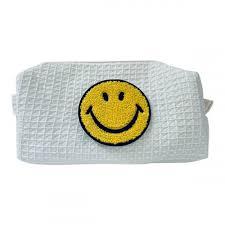 smiley face make up cosmetic bag
