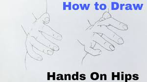 The thumb is a bit different to draw. How To Draw Hand On Hips Poses Easy Step By Step Youtube