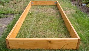 wooden garden bed from rotting