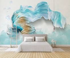 Abstract Guppy Fish Wallpaper Mural