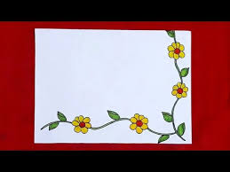 simple flower border designs diy