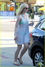 elle fanning shows bright in
