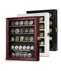 Personalized Military Coin Display Case