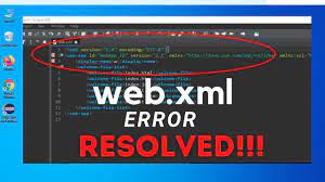 fix error in web xml file eclipse ide