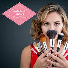 synthetic vs natural makeup brushes