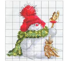 M ake a simple combination of stitches on a grid pattern, and you've quickly transformed ordinary fabric into beautiful pictures, words & designs. Free Cross Stitch Pattern Snowman Diy 100 Ideas