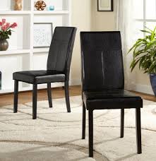 faux leather parson chair set of 2