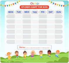 sticker chart for kids free