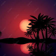 Watch it return tonight around sunset. Night Scenery With Palm Trees And The Full Moon Night Evening Palm Tree Background Image For Free Download
