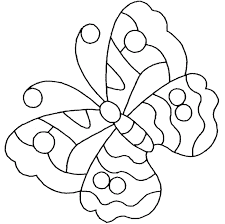 Butterfly coloring page black contour illustration. Cartoon Butterfly Images Coloring Home