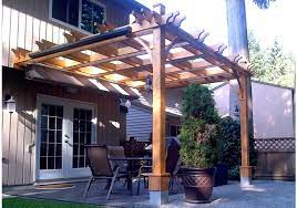 Pergola Attached To House Cedar Wood