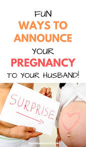 announce you re pregnant to your hubby