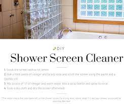 how to clean your shower screen the