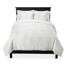 Textured White Modern Comforter Set
