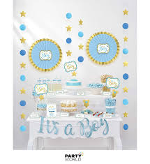 boy baby shower table decorating kit