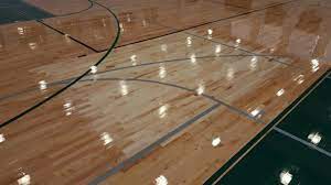 sanding gym floor refinish basketball
