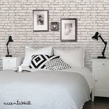 white brick wall bedroom ideas design
