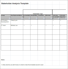 Stakeholder Analysis Template 7 Free Word Excel Pdf Documents