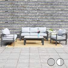 Metal outdoor sofas, chairs & sectionals : Metal Garden Furniture Aluminium Sets Net World Sports