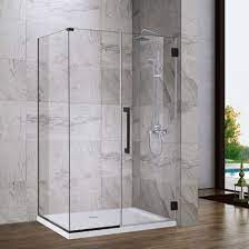 bathroom 8mm glass aluminum door shower
