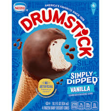 drumstick simply dipped vanilla sundae