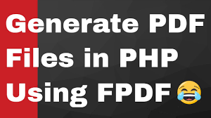 pure php using fpdf library