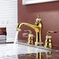 brass bathroom sink faucet polished