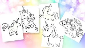 This unicorn coloring page tutorial will walk you through the steps and supplies i used to create the colorful christmas unicorn above! Unicorn Coloring Pages Free Printables