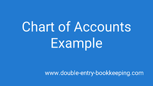 Chart Of Accounts Example Double Entry Bookkeeping