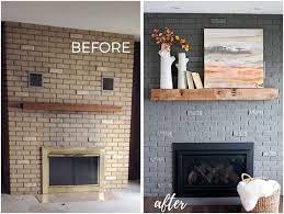 Painting A Brick Fireplace