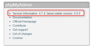 how to update phpmyadmin ostraining