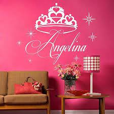 Name Wall Decals Crown Decal Vinyl Star