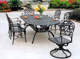 Oval Dining Table Set Patio Furniture