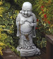 Standing Stone Buddha Garden Ornament