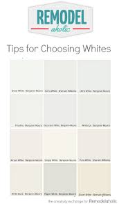 choosing the perfect white paint color