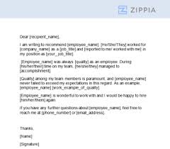 reference letter template word zippia