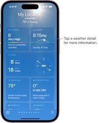 check the weather on iphone apple support