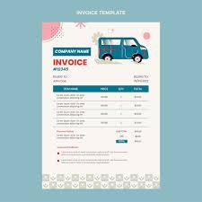flat car al company invoice template