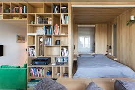 a multifunctional wooden bedroom box