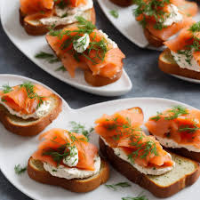 poached smoked salmon pâté with bagel
