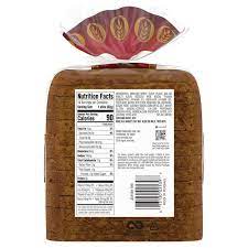 Whole Grain Rye Bread Nutrition Facts gambar png