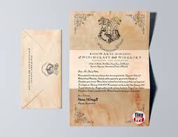harry potter hogwarts acceptance letter